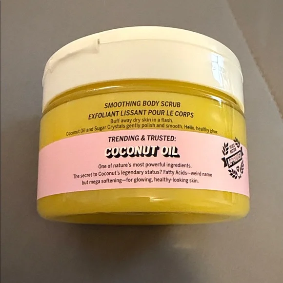 PINK Victoria's Secret Scrub Down Coconut Oil Body Scrub - Yellow and Pink - Picture 2 of 3